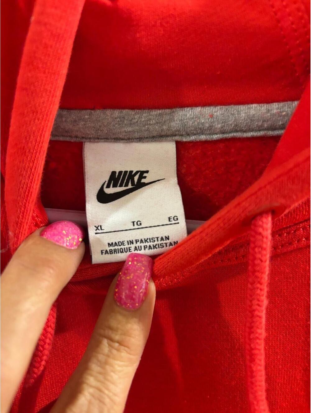 Men’s Nike XL Hoodie Red - Picture 4 of 5